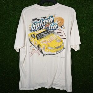 Vintage Dale Earnhardt Jr 3 Nilla Wafers NASCAR Racing T Shirt Mens Large Retro